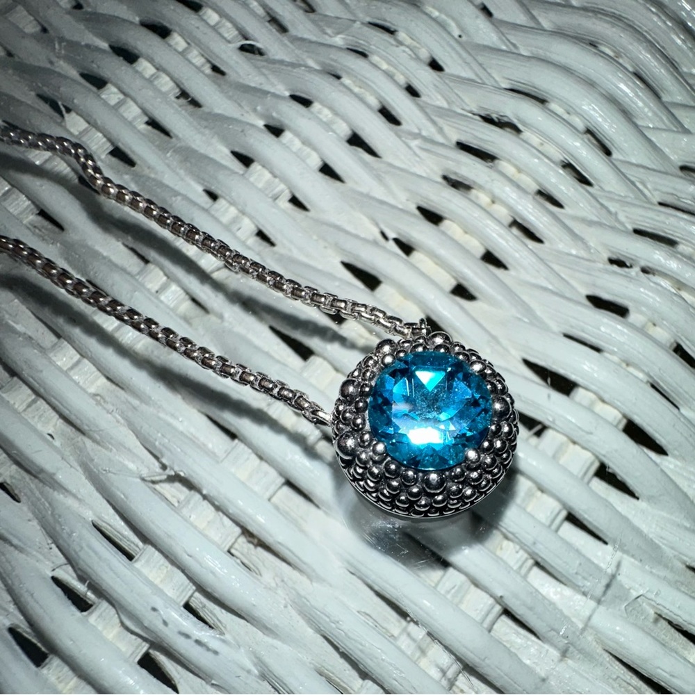Michael Dawkins Topaz SS Necklace